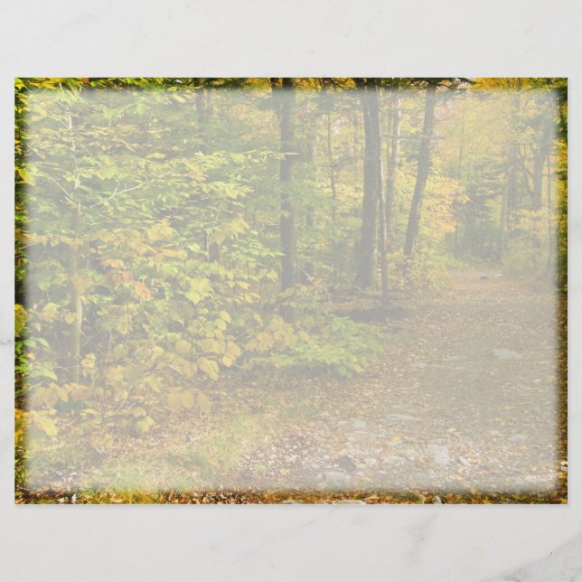 Lámina Letrero de la pista de otoño (Anverso)