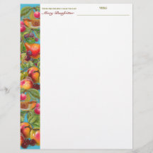 Letrero de la receta personalizada de fruta de ave