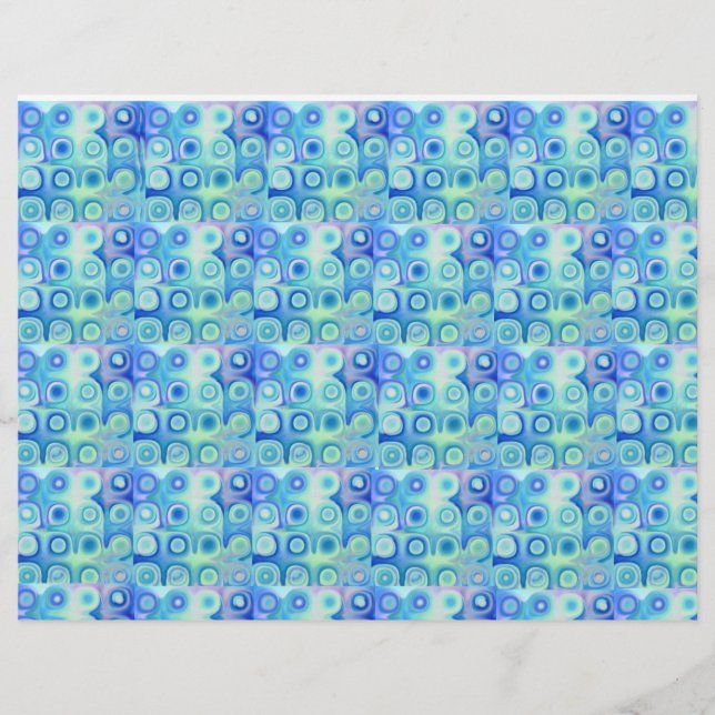 Lámina Letrero de papel de cuaderno de las olas del océan (Anverso)