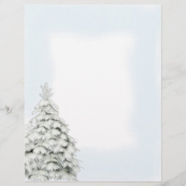 Lámina Letrero del árbol de invierno (Anverso)