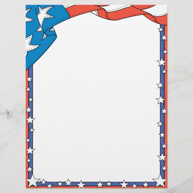 Lámina Letrero Patriótico USA (Anverso)