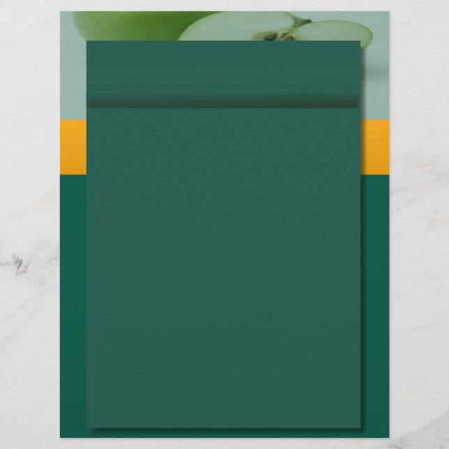 Lámina Letrero verde de Apple (Anverso)