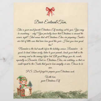 Lámina Letter From The Christmas Elf
