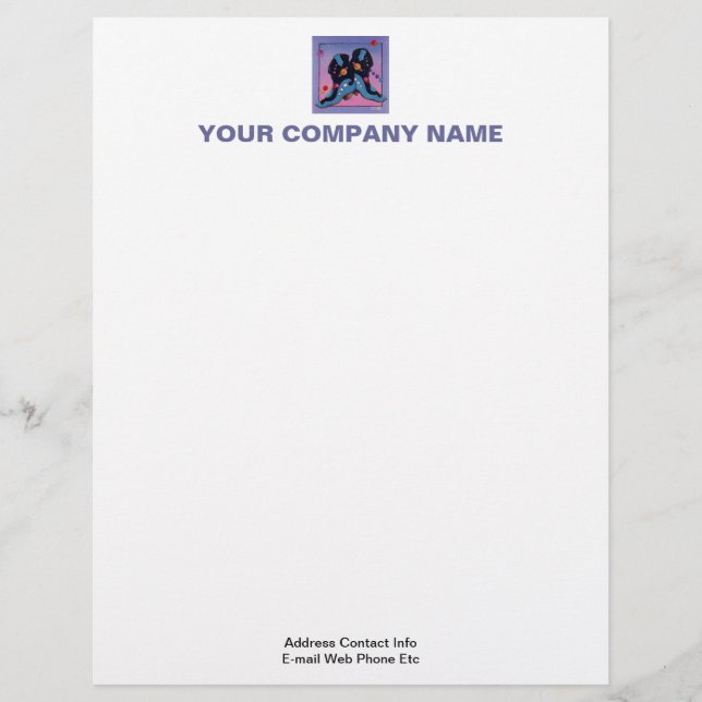 Lámina Letterhead - Boots Cowboy de medianoche (Anverso)
