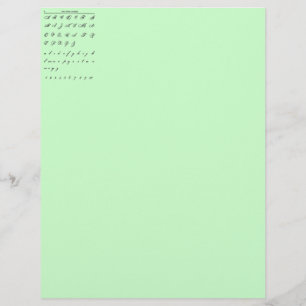 Lámina Letterhead cursiva