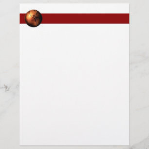Lámina Letterhead de cobre en globo