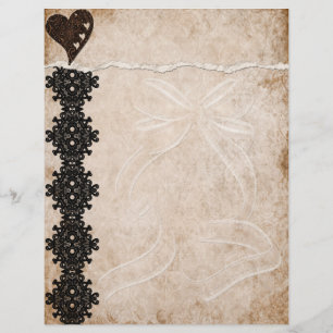 Lámina Letterhead de color negro