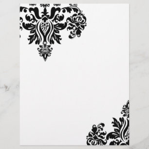 Lámina Letterhead de damasco