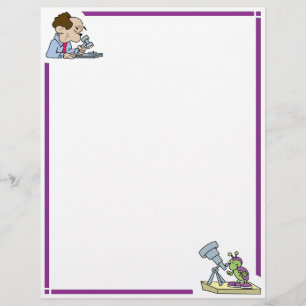 Lámina Letterhead de divertidos científicos