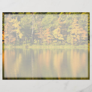 Lámina Letterhead de las reflexiones de otoño