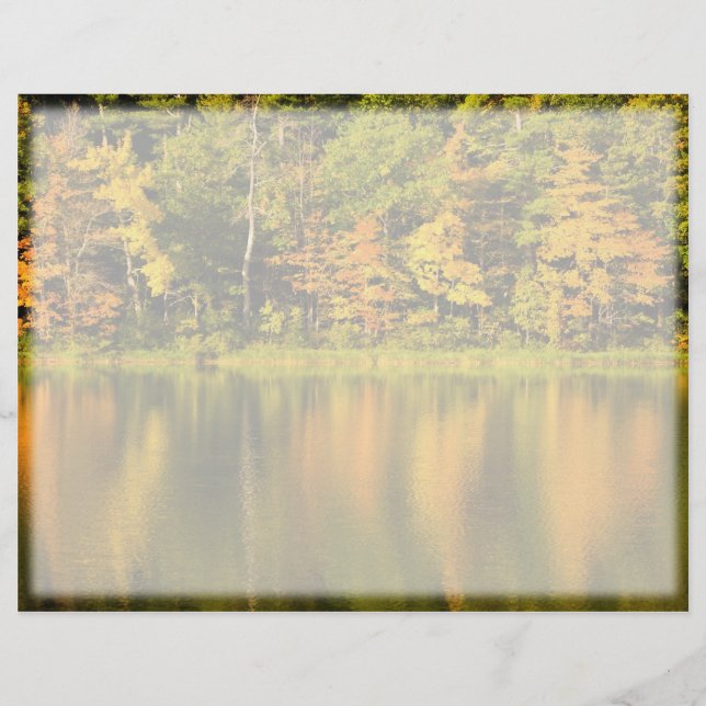 Lámina Letterhead de las reflexiones de otoño (Anverso)