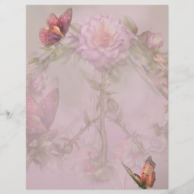 Lámina Letterhead de los Rosas de la Paz (Anverso)