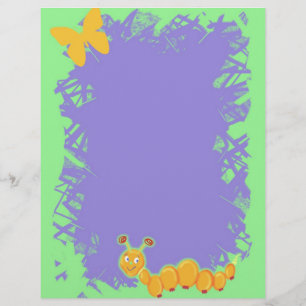 Lámina Letterhead de mariposa