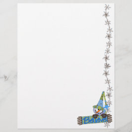 Lámina Letterhead de vacaciones de Snowmen