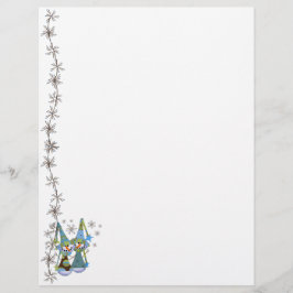Lámina Letterhead de vacaciones de Snowmen