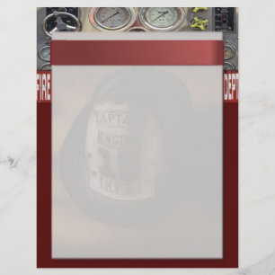 Lámina Letterhead del bombero