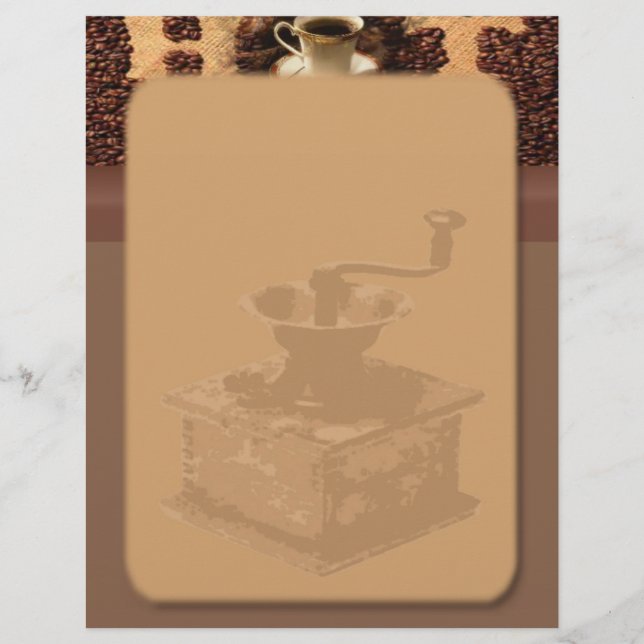 Lámina Letterhead del café tostado (Anverso)