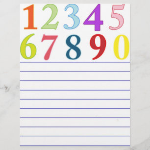 Lámina Letterhead numérica