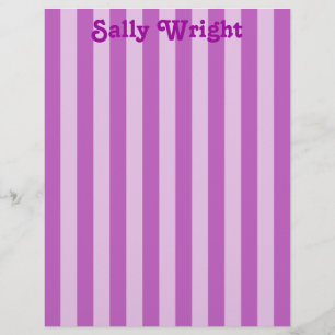 Lámina Letterhead Purple Stripes