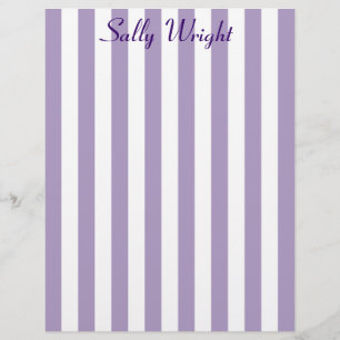Lámina Letterhead Purple Stripes
