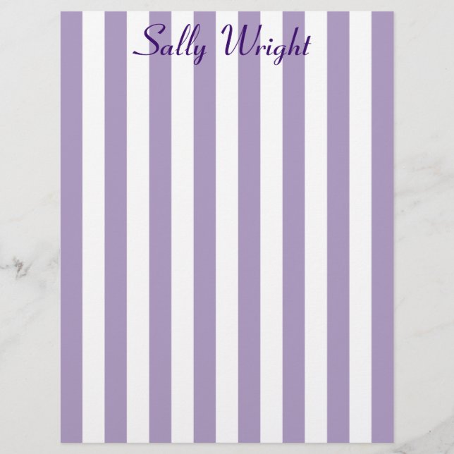 Lámina Letterhead Purple Stripes (Anverso)