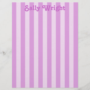 Lámina Letterhead Purple Stripes