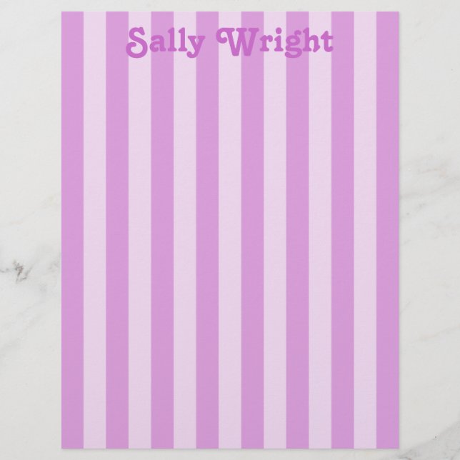 Lámina Letterhead Purple Stripes (Anverso)