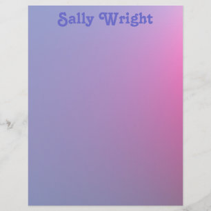 Lámina Letterhead púrpura suave