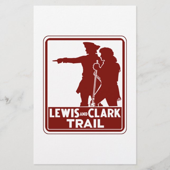 Lámina Lewis & Clark, señal de tráfico, EE. UU. (Anverso)