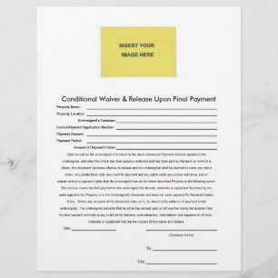 Lámina Liberación condicional en blanco al final