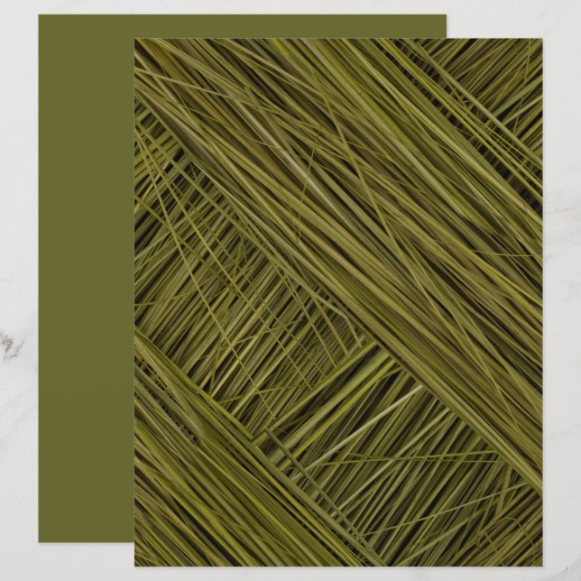 Lámina Libro de cartón de textura verde de la hierba verd (Anverso / Reverso)