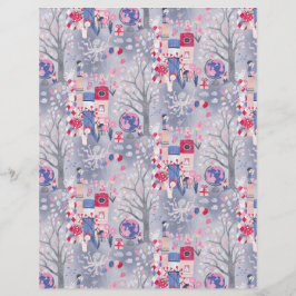 Lámina Libro de cuento de hadas encantado Papel de cartón