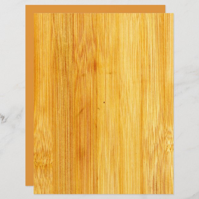 Lámina Libro de fondo de Bamboo Wood Scrapbook (Anverso / Reverso)