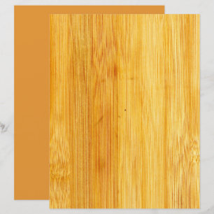 Lámina Libro de fondo de Bamboo Wood Scrapbook