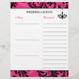 Lámina Libro de invitados de la lámpara de araña blanca r