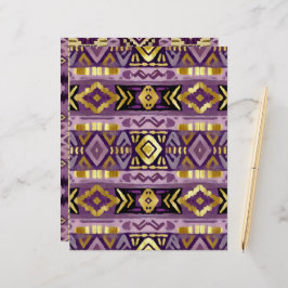 Lámina Libro de modelos Aztec Geo de Purple & Gold Boho
