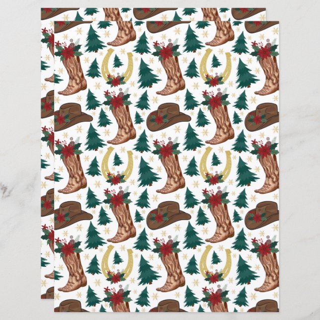 Lámina Libro de Navidades occidentales en blanco (Anverso / Reverso)