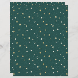 Lámina Libro de Navidades sobre el cielo verde de las est