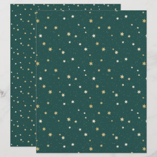 Lámina Libro de Navidades sobre el cielo verde de las est