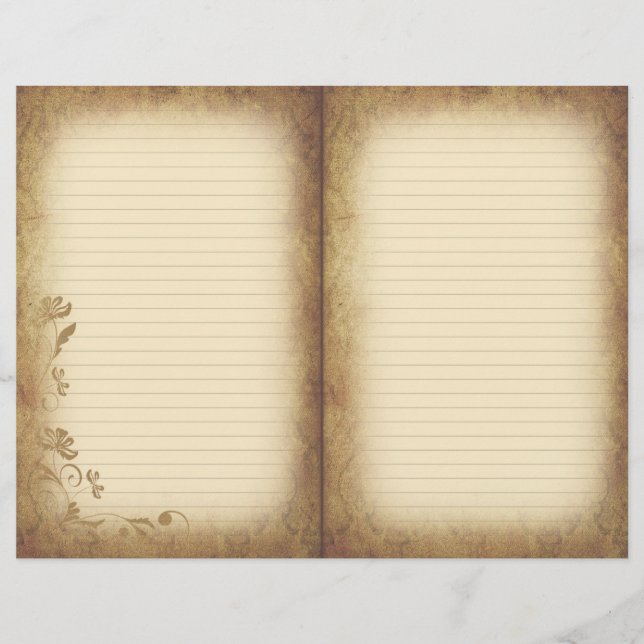 Lámina Libro de notas sobre la vejez y el estilo victoria (Anverso)