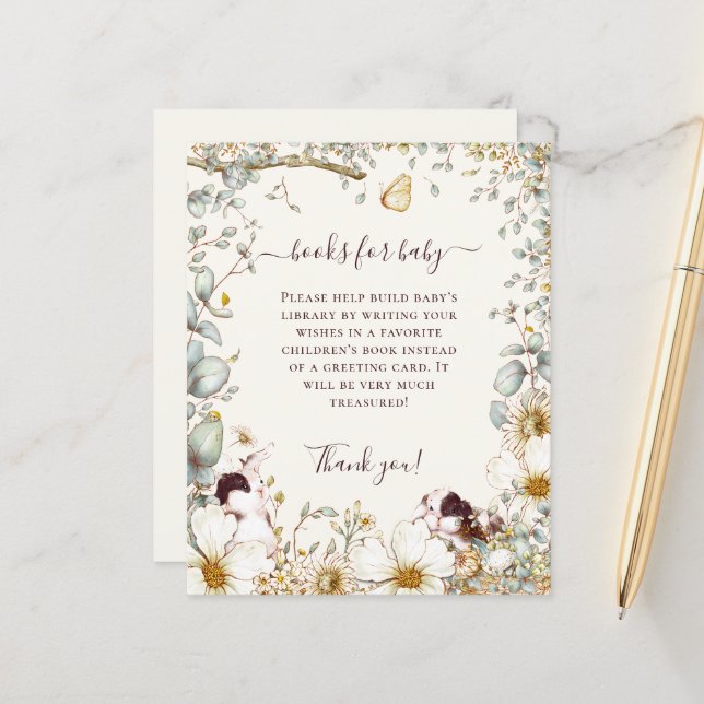 Lámina Libros De Chica De Bunnies Presupuestarios Para Ba (Anverso/Reverso In Situ)