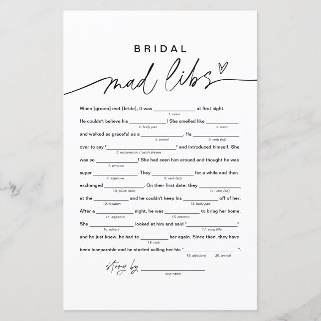 Lámina LIBROS DE ducha de novias, rellena en blanco (Anverso)