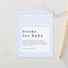 Lámina Libros de Gingham azul presupuestados para el gabi