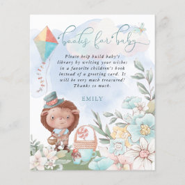 Lámina Libros De Hedgehog De Budget Boy Para Baby Shower 