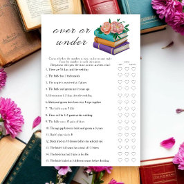 Lámina Libros Ducha de novia Juego de arriba o abajo