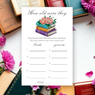 Lámina Libros Ducha de novia Qué edad tenían juego