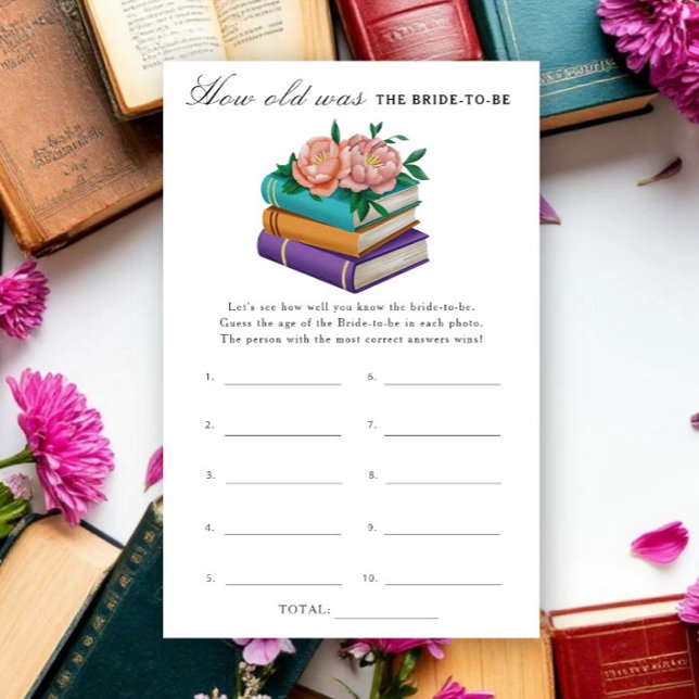 Lámina Libros Qué edad tenía la novia juego (Subido por el creador)