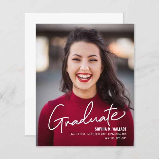 Lámina Licenciado en Ciencias Económicas con Foto (Anverso / Reverso)