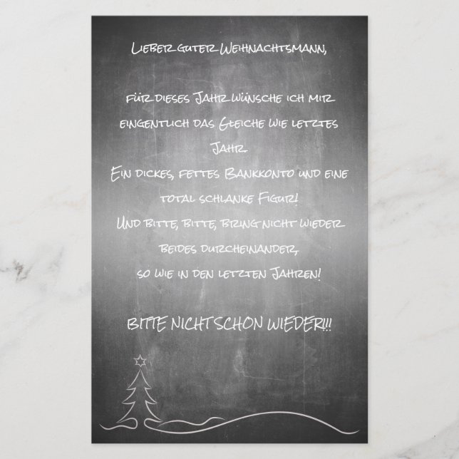 Lámina Lieber guter Weihnachtsmann (Anverso)