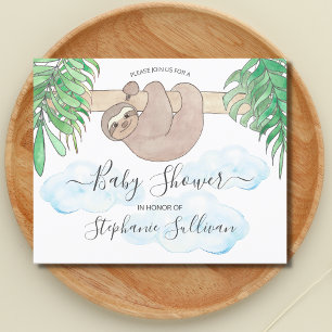 Lámina Ligera presupuestaria Invitación a Baby Shower neu